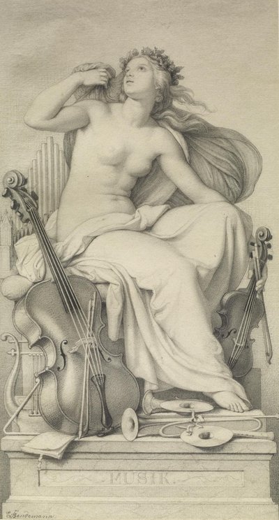 Figura allegorica della Musica da Eduard Bendemann